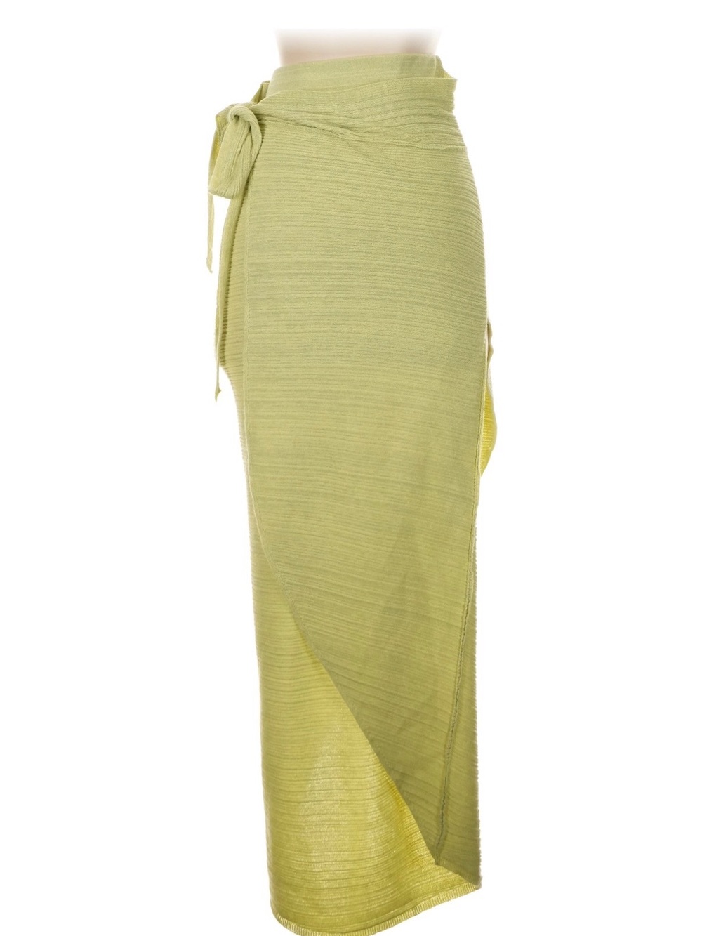 MNG Light Green Wrap Maxi Skirt - Women